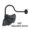 Adjustable Saw-Tooth Swivel Range