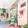 Raw Copper Gooseneck Light Front Porch In Scene 