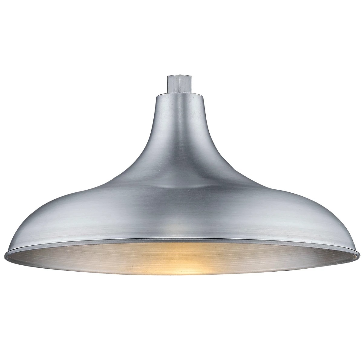 Brushed Aluminum Modern Warehouse Shade Retro Brushed Aluminum Shade