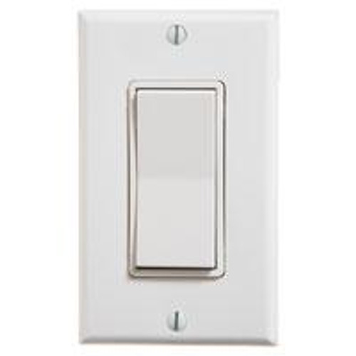 Single Rocker Wireless Switch (shown in white)