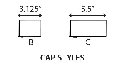 SLS-02 Sign Light Cap Styles SLS-02 Sign Light Cap Styles