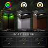 Lumineer Smart Solar Post Cap Black In-Scene Diagram 3