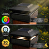 Lumineer Smart Solar Post Cap Black In-Scene Diagram 2