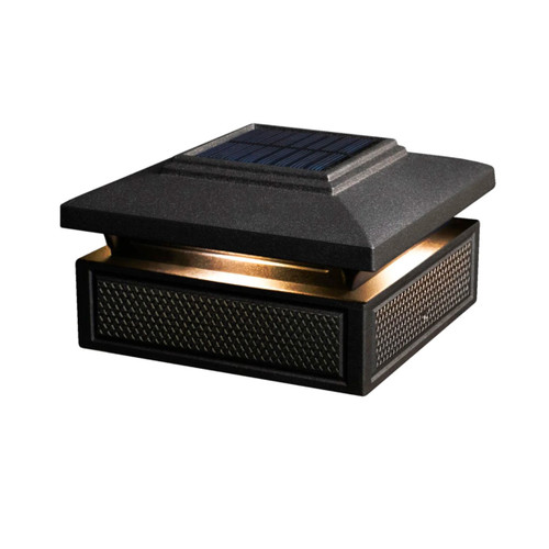 Lumineer Smart Solar Post Cap in Black Main