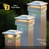 Lumineer Smart Solar Post Cap White In-Scene Diagram 3