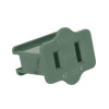 Female Inline Socket Green Front