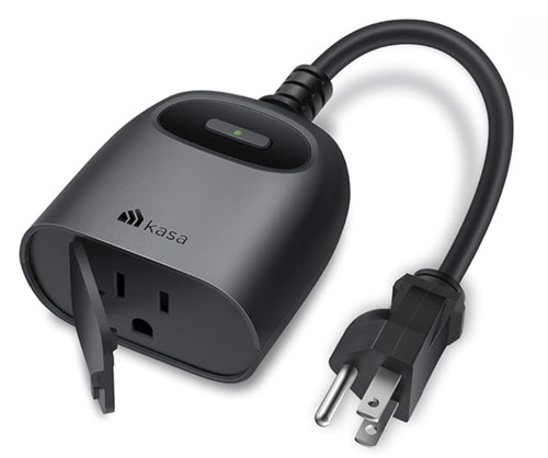 top angled view of wifi smart outdoor plug 