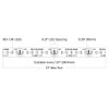 24V Static White LED Tape Light Dimensions