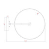 Product Dimensions Top View