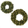 Warm White Wreaths w/Pine Cones 36" & 48"