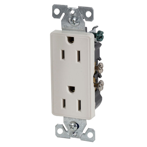 Decorator Duplex Receptacle - Ivory