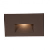 120V Flush Wall Mounted Step & Deck Light in Bronze
