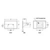 120V Flush Wall Mounted Step & Deck Light Dimensions