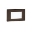 120V LED Open Face Wall Step & Deck Light in Bronze