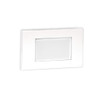 120V LED Open Face Wall Step & Deck Light in White