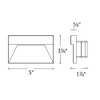 120V LED Low Profile Step & Deck Light Dimensions