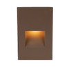120V LED Architectural Step & Deck Wall Light in Bronze