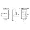 120V LED Architectural Step & Deck Wall Light Dimensions