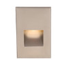 120V LED Architectural Step & Deck Wall Light in Brushed Nickel