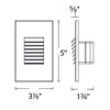 120V Aluminum LED Step & Deck Light Dimensions