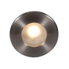 120V LED Round Aluminum Step & Deck Light in Brushed Nickel