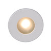 120V LED Round Aluminum Step & Deck Light in White