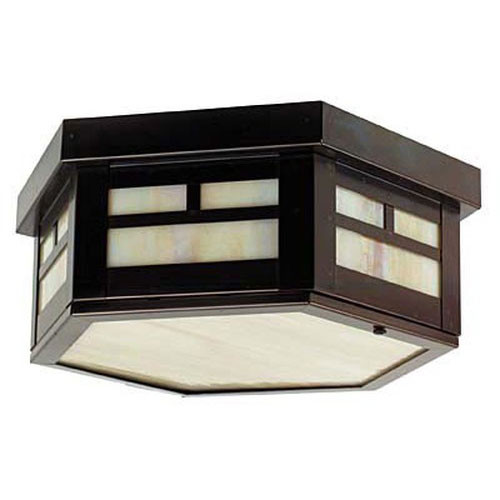 XPC-017 Ceiling Light in old bronze and honey glass