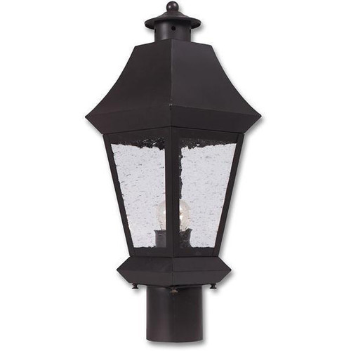 Shown in flat black and clear seeded glass