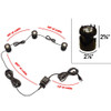 12V 3 Submersible Composite LED Pond Light Underwater Kit, LED Bulbs Included - OUW-MAC