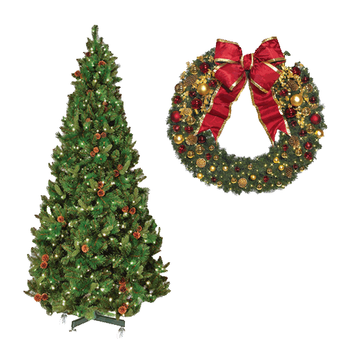 LED Holiday Greenery