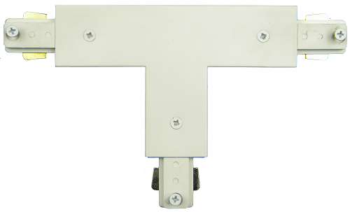 120v T Connector with Power Entry TA-107 White